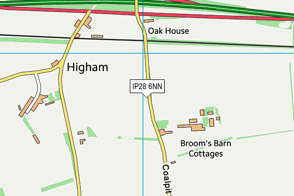 IP28 6NN map - OS VectorMap District (Ordnance Survey) IP28 6NN map - OS VectorMap District (Ordnance Survey)