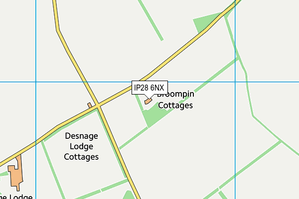 IP28 6NX map - OS VectorMap District (Ordnance Survey) IP28 6NX map - OS VectorMap District (Ordnance Survey)