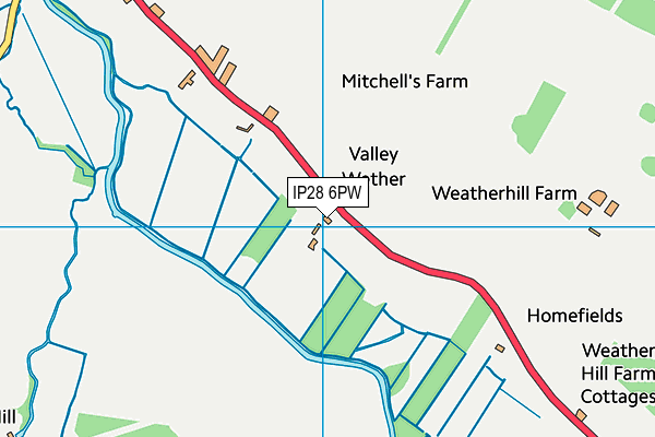 IP28 6PW map - OS VectorMap District (Ordnance Survey) IP28 6PW map - OS VectorMap District (Ordnance Survey)