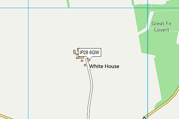 IP28 6QW map - OS VectorMap District (Ordnance Survey) IP28 6QW map - OS VectorMap District (Ordnance Survey)