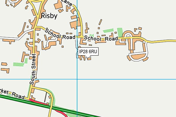 IP28 6RU map - OS VectorMap District (Ordnance Survey) IP28 6RU map - OS VectorMap District (Ordnance Survey)