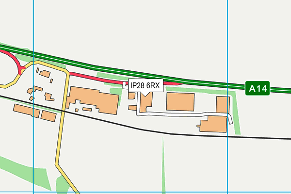 IP28 6RX map - OS VectorMap District (Ordnance Survey) IP28 6RX map - OS VectorMap District (Ordnance Survey)