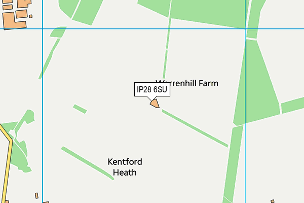 IP28 6SU map - OS VectorMap District (Ordnance Survey) IP28 6SU map - OS VectorMap District (Ordnance Survey)
