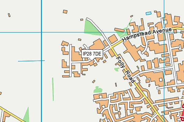 IP28 7DE map - OS VectorMap District (Ordnance Survey) IP28 7DE map - OS VectorMap District (Ordnance Survey)