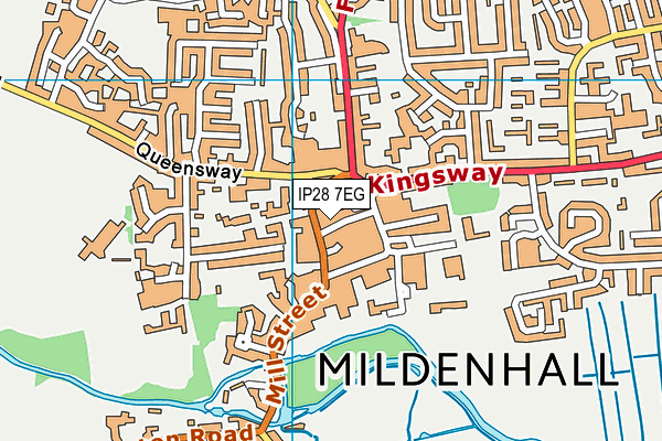 IP28 7EG map - OS VectorMap District (Ordnance Survey) IP28 7EG map - OS VectorMap District (Ordnance Survey)
