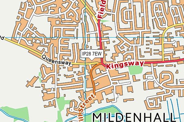 IP28 7EW map - OS VectorMap District (Ordnance Survey) IP28 7EW map - OS VectorMap District (Ordnance Survey)