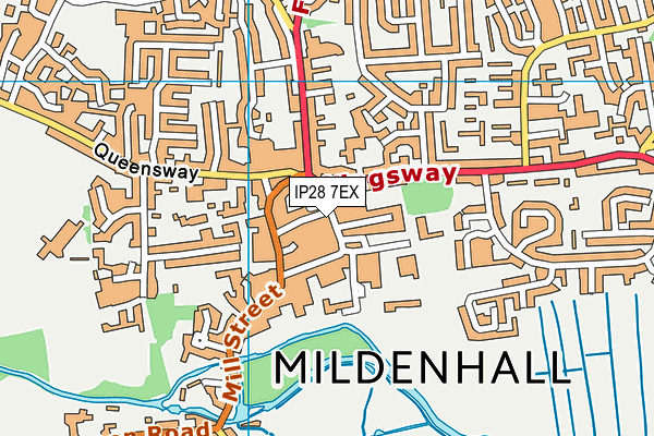 IP28 7EX map - OS VectorMap District (Ordnance Survey) IP28 7EX map - OS VectorMap District (Ordnance Survey)