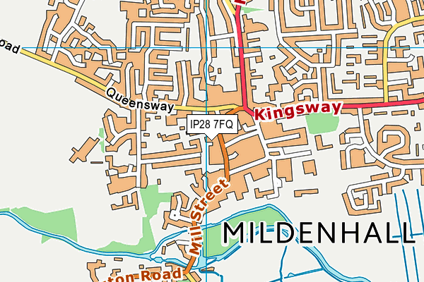 IP28 7FQ map - OS VectorMap District (Ordnance Survey) IP28 7FQ map - OS VectorMap District (Ordnance Survey)