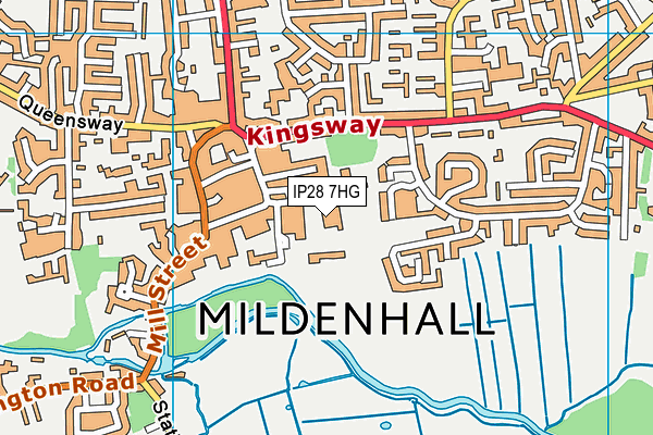 IP28 7HG map - OS VectorMap District (Ordnance Survey) IP28 7HG map - OS VectorMap District (Ordnance Survey)