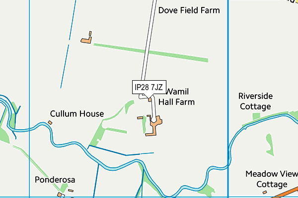 IP28 7JZ map - OS VectorMap District (Ordnance Survey) IP28 7JZ map - OS VectorMap District (Ordnance Survey)