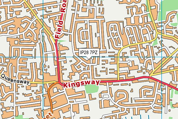 IP28 7PZ map - OS VectorMap District (Ordnance Survey) IP28 7PZ map - OS VectorMap District (Ordnance Survey)
