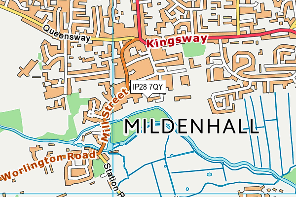 IP28 7QY map - OS VectorMap District (Ordnance Survey) IP28 7QY map - OS VectorMap District (Ordnance Survey)