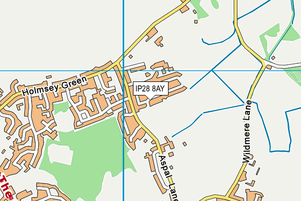 IP28 8AY map - OS VectorMap District (Ordnance Survey) IP28 8AY map - OS VectorMap District (Ordnance Survey)