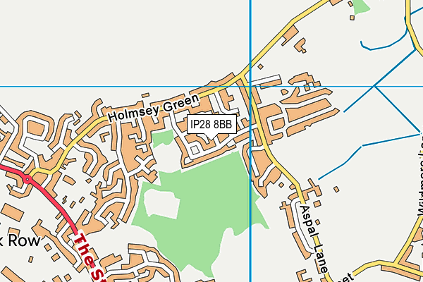 IP28 8BB map - OS VectorMap District (Ordnance Survey) IP28 8BB map - OS VectorMap District (Ordnance Survey)