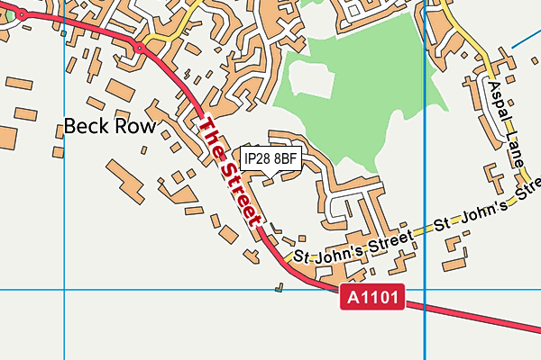 IP28 8BF map - OS VectorMap District (Ordnance Survey) IP28 8BF map - OS VectorMap District (Ordnance Survey)
