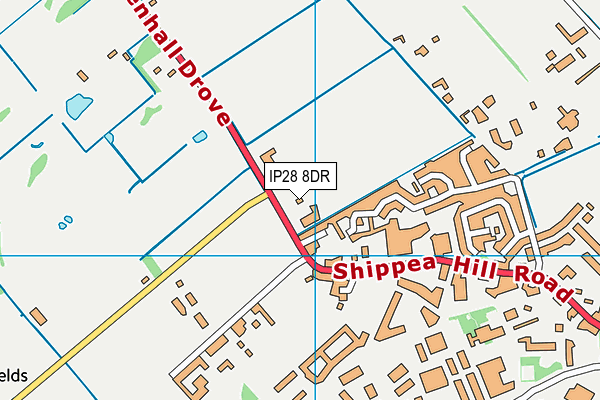 IP28 8DR map - OS VectorMap District (Ordnance Survey) IP28 8DR map - OS VectorMap District (Ordnance Survey)