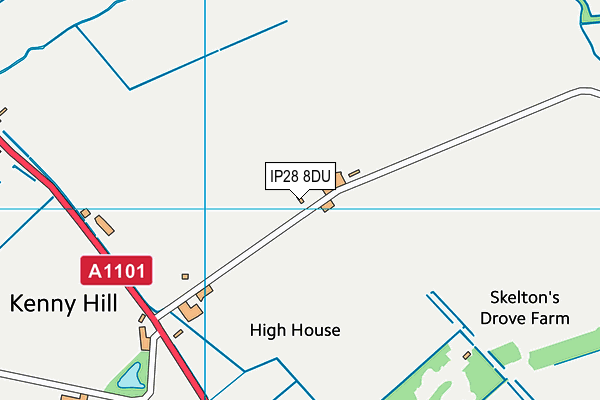 IP28 8DU map - OS VectorMap District (Ordnance Survey) IP28 8DU map - OS VectorMap District (Ordnance Survey)