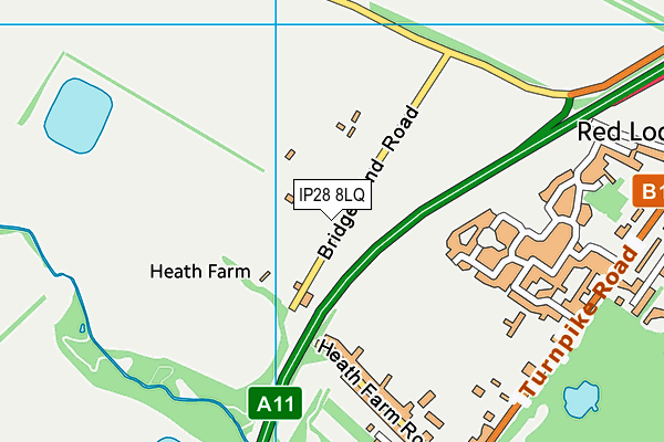 IP28 8LQ map - OS VectorMap District (Ordnance Survey) IP28 8LQ map - OS VectorMap District (Ordnance Survey)