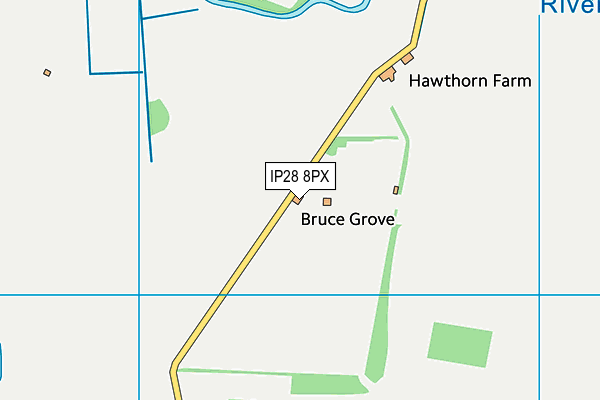 IP28 8PX map - OS VectorMap District (Ordnance Survey) IP28 8PX map - OS VectorMap District (Ordnance Survey)