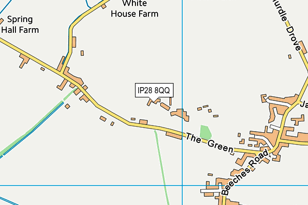 IP28 8QQ map - OS VectorMap District (Ordnance Survey) IP28 8QQ map - OS VectorMap District (Ordnance Survey)