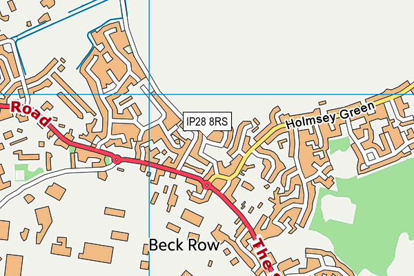 IP28 8RS map - OS VectorMap District (Ordnance Survey) IP28 8RS map - OS VectorMap District (Ordnance Survey)