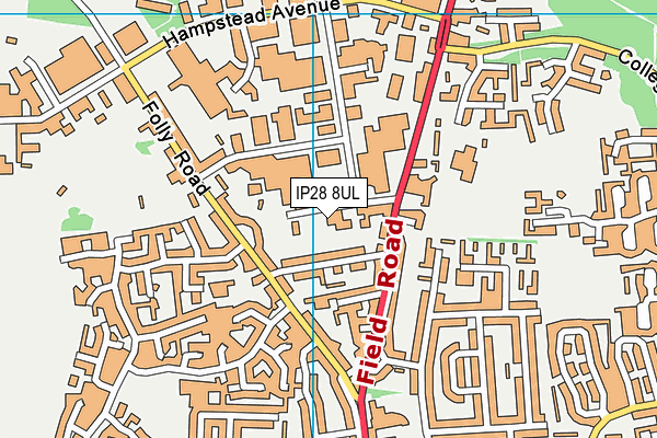 IP28 8UL map - OS VectorMap District (Ordnance Survey) IP28 8UL map - OS VectorMap District (Ordnance Survey)