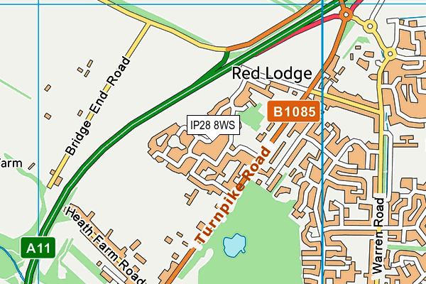 IP28 8WS map - OS VectorMap District (Ordnance Survey) IP28 8WS map - OS VectorMap District (Ordnance Survey)