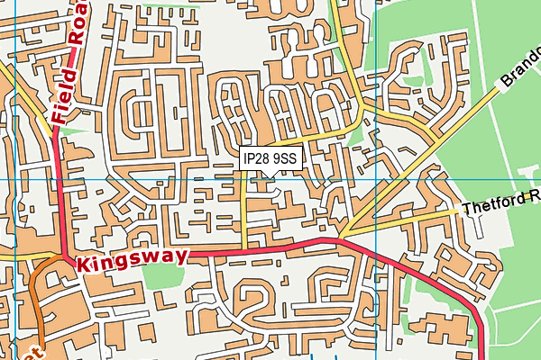 IP28 9SS map - OS VectorMap District (Ordnance Survey) IP28 9SS map - OS VectorMap District (Ordnance Survey)