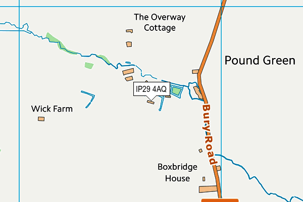 IP29 4AQ map - OS VectorMap District (Ordnance Survey) IP29 4AQ map - OS VectorMap District (Ordnance Survey)