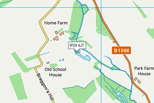 IP29 4JT map - OS VectorMap District (Ordnance Survey) IP29 4JT map - OS VectorMap District (Ordnance Survey)