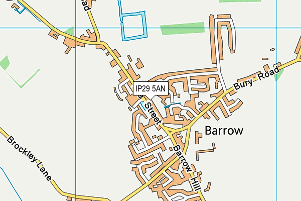 IP29 5AN map - OS VectorMap District (Ordnance Survey) IP29 5AN map - OS VectorMap District (Ordnance Survey)