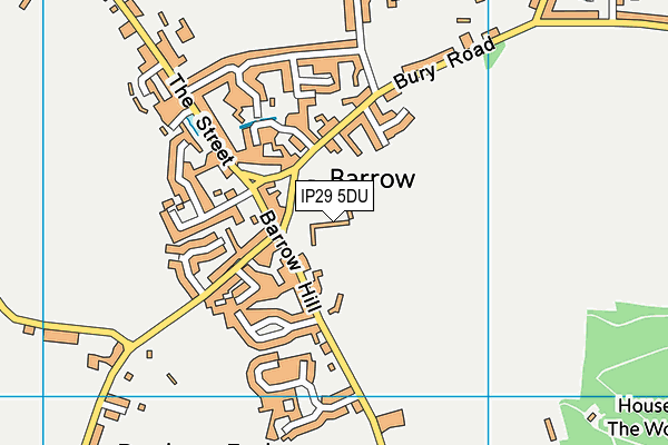 IP29 5DU map - OS VectorMap District (Ordnance Survey) IP29 5DU map - OS VectorMap District (Ordnance Survey)