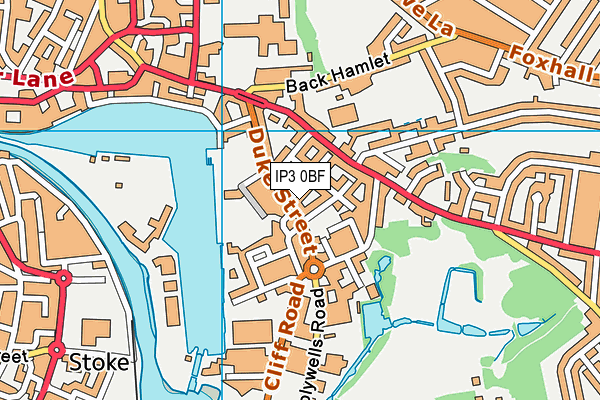 IP3 0BF map - OS VectorMap District (Ordnance Survey) IP3 0BF map - OS VectorMap District (Ordnance Survey)