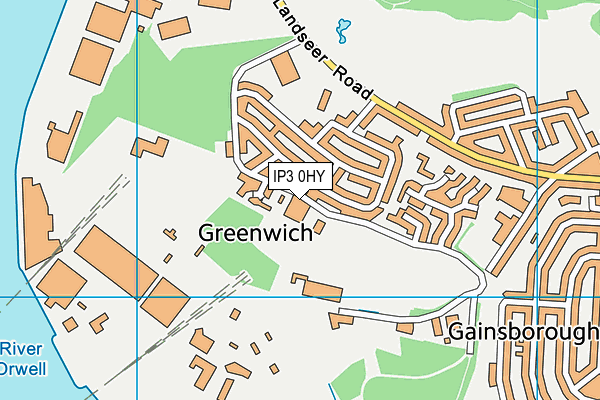 IP3 0HY map - OS VectorMap District (Ordnance Survey) IP3 0HY map - OS VectorMap District (Ordnance Survey)
