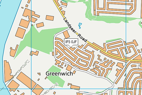 IP3 0JF map - OS VectorMap District (Ordnance Survey) IP3 0JF map - OS VectorMap District (Ordnance Survey)
