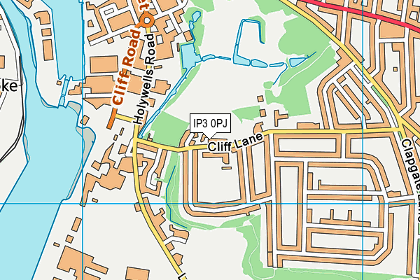 IP3 0PJ map - OS VectorMap District (Ordnance Survey) IP3 0PJ map - OS VectorMap District (Ordnance Survey)