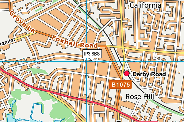 IP3 8BS map - OS VectorMap District (Ordnance Survey) IP3 8BS map - OS VectorMap District (Ordnance Survey)