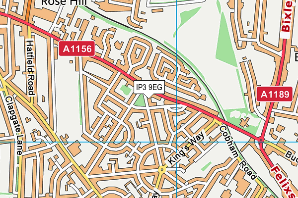 IP3 9EG map - OS VectorMap District (Ordnance Survey) IP3 9EG map - OS VectorMap District (Ordnance Survey)