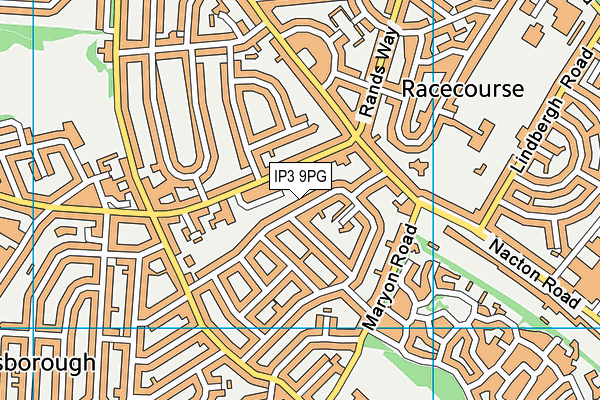 IP3 9PG map - OS VectorMap District (Ordnance Survey) IP3 9PG map - OS VectorMap District (Ordnance Survey)