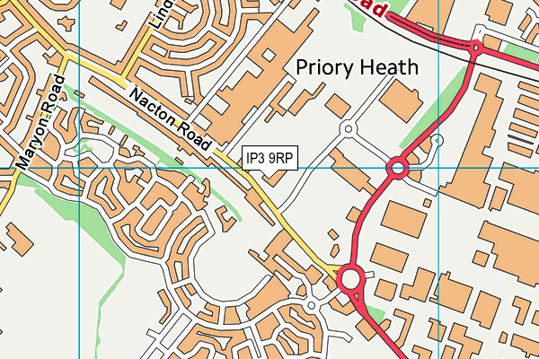 IP3 9RP map - OS VectorMap District (Ordnance Survey) IP3 9RP map - OS VectorMap District (Ordnance Survey)