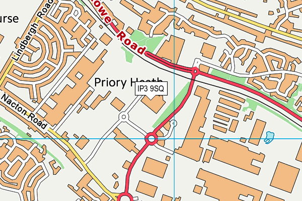 IP3 9SQ map - OS VectorMap District (Ordnance Survey) IP3 9SQ map - OS VectorMap District (Ordnance Survey)