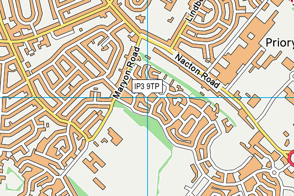 IP3 9TP map - OS VectorMap District (Ordnance Survey) IP3 9TP map - OS VectorMap District (Ordnance Survey)