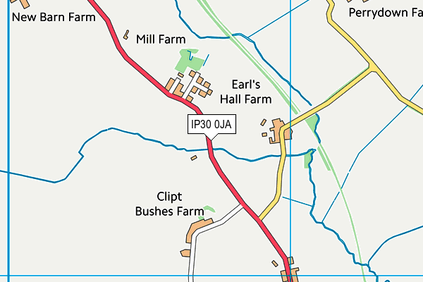IP30 0JA map - OS VectorMap District (Ordnance Survey) IP30 0JA map - OS VectorMap District (Ordnance Survey)
