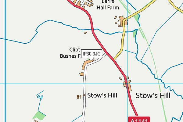 IP30 0JG map - OS VectorMap District (Ordnance Survey) IP30 0JG map - OS VectorMap District (Ordnance Survey)