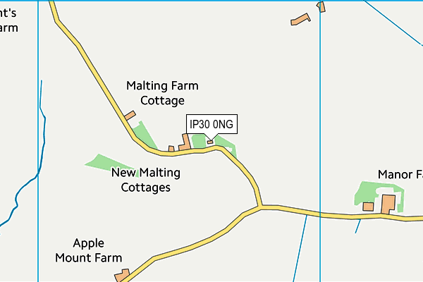 IP30 0NG map - OS VectorMap District (Ordnance Survey) IP30 0NG map - OS VectorMap District (Ordnance Survey)