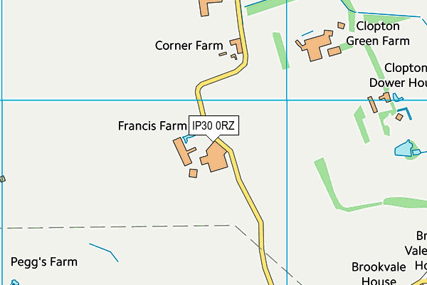 IP30 0RZ map - OS VectorMap District (Ordnance Survey) IP30 0RZ map - OS VectorMap District (Ordnance Survey)