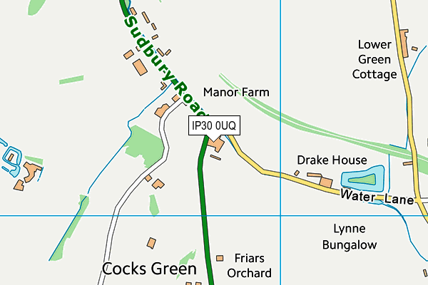 IP30 0UQ map - OS VectorMap District (Ordnance Survey) IP30 0UQ map - OS VectorMap District (Ordnance Survey)