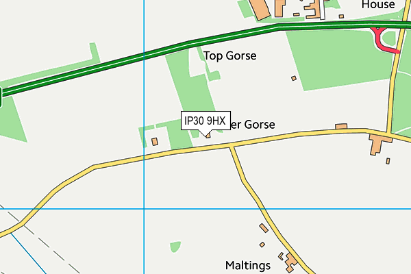 IP30 9HX map - OS VectorMap District (Ordnance Survey) IP30 9HX map - OS VectorMap District (Ordnance Survey)