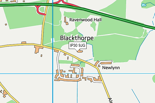IP30 9JG map - OS VectorMap District (Ordnance Survey) IP30 9JG map - OS VectorMap District (Ordnance Survey)