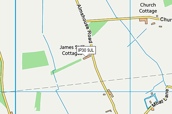 IP30 9JL map - OS VectorMap District (Ordnance Survey) IP30 9JL map - OS VectorMap District (Ordnance Survey)